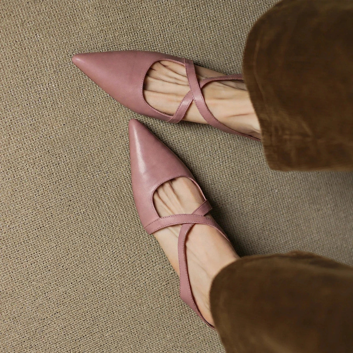 Aluna Genuine Leather Mules